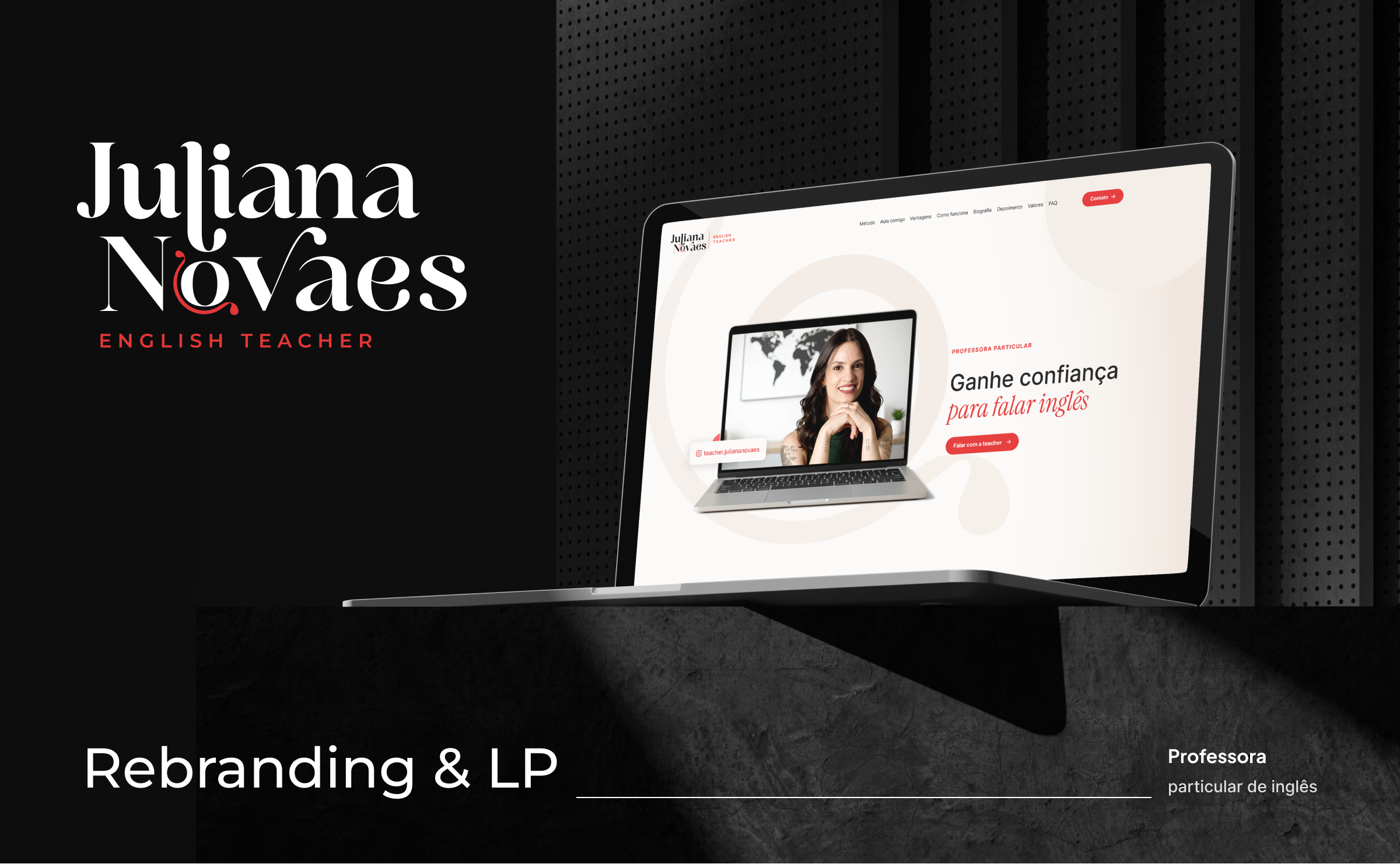 Juliana Novaes — Rebranding & LP, capa do case